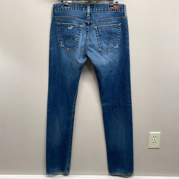 AG Adriano Goldschmied The Piper Slouchy Slim Distressed Denim Jeans 26R - Picture 4 of 16